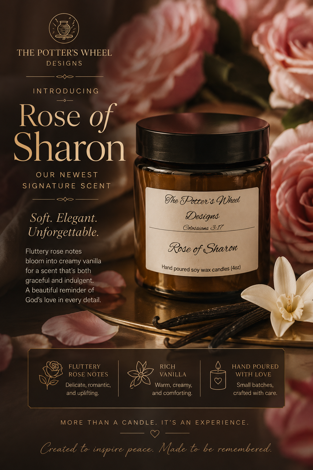 Rose of Sharon 4oz Soy Candle
